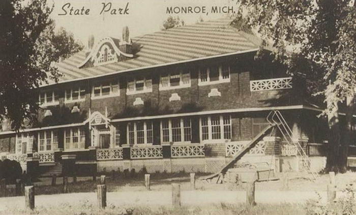 Monroe State Park Dance Pavillion - Old Post Card Photo (newer photo)
